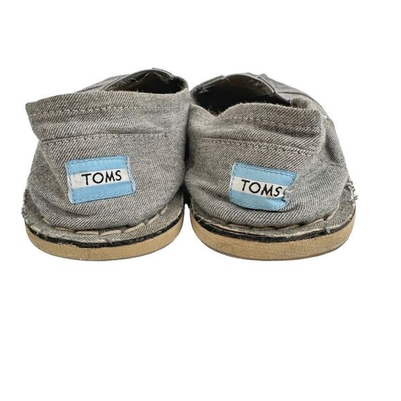 TOMS Men’s Size 10 Stitchout Slip-On Heather Grey Denim Loafers - Picture 3 of 6